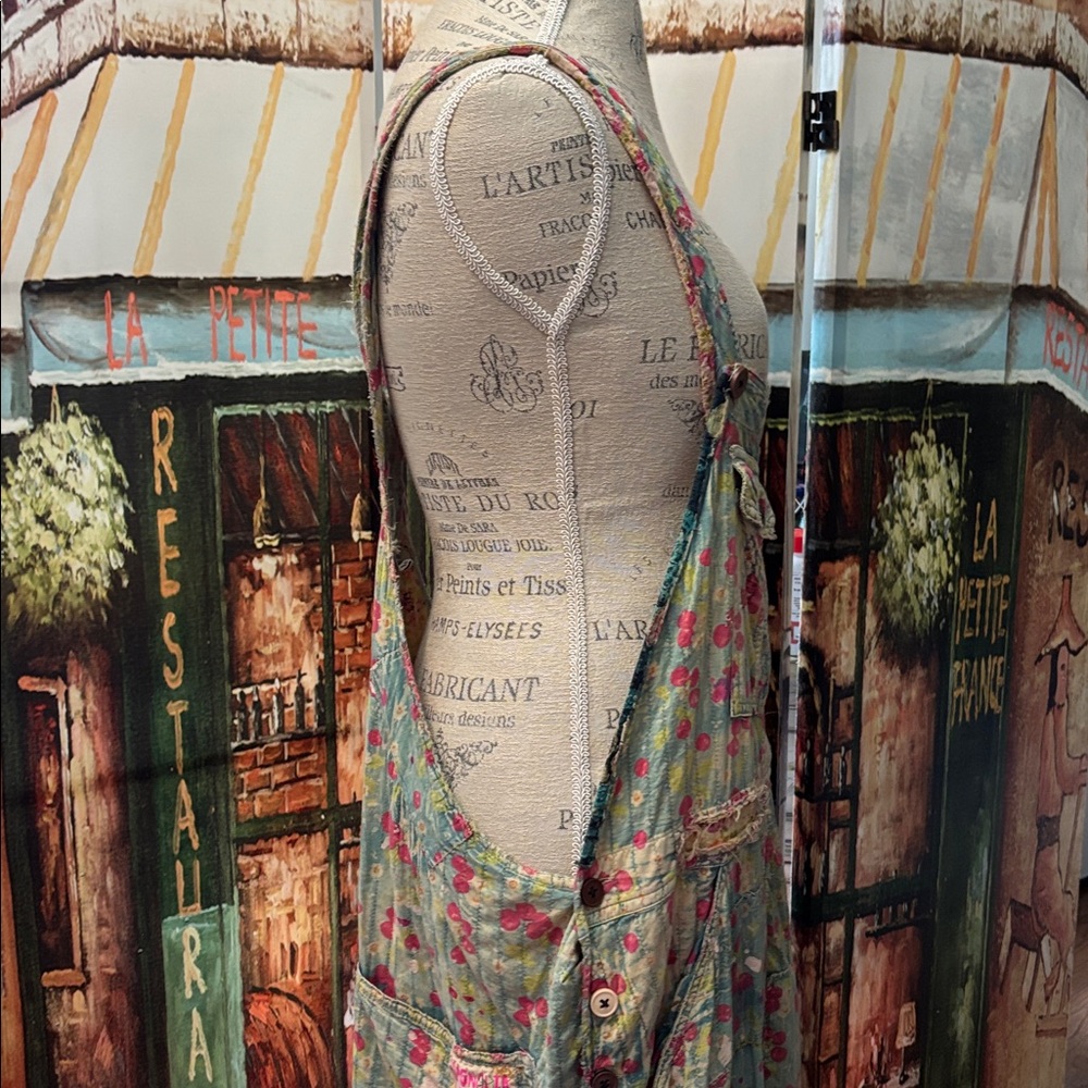 Magnolia Pearl Overalls 138 Quilted Love Overalls- Cherry Blossom, One Size - Picture 11 of 16